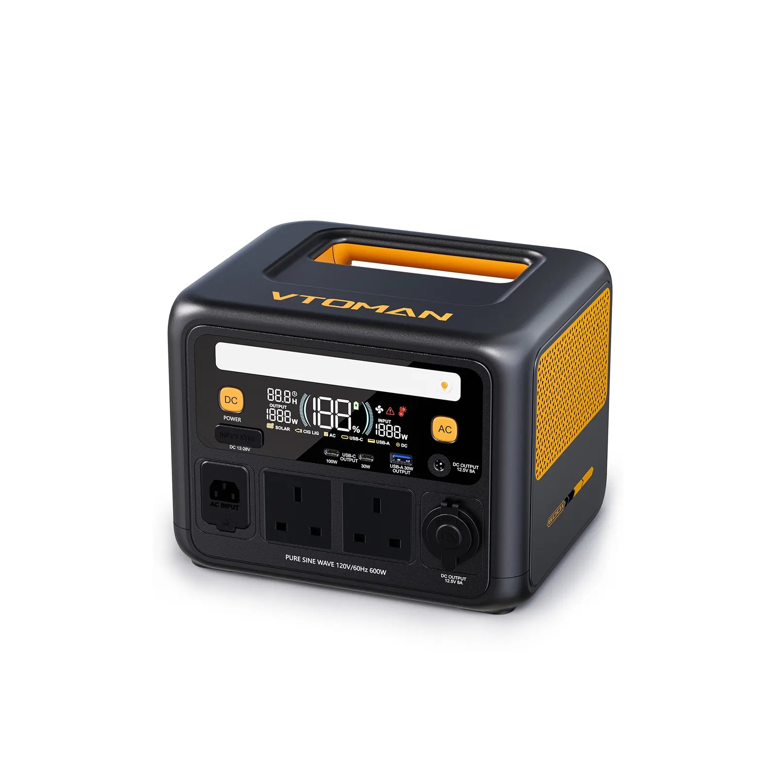 VTOMAN Jump 600W/268.8Wh V-BEYOND® Portable Power Station with 110W Solar Generator