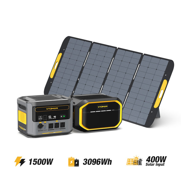 Bundle FlashSpeed 1500+1548Wh Extra Battery+400W Solar Panel
