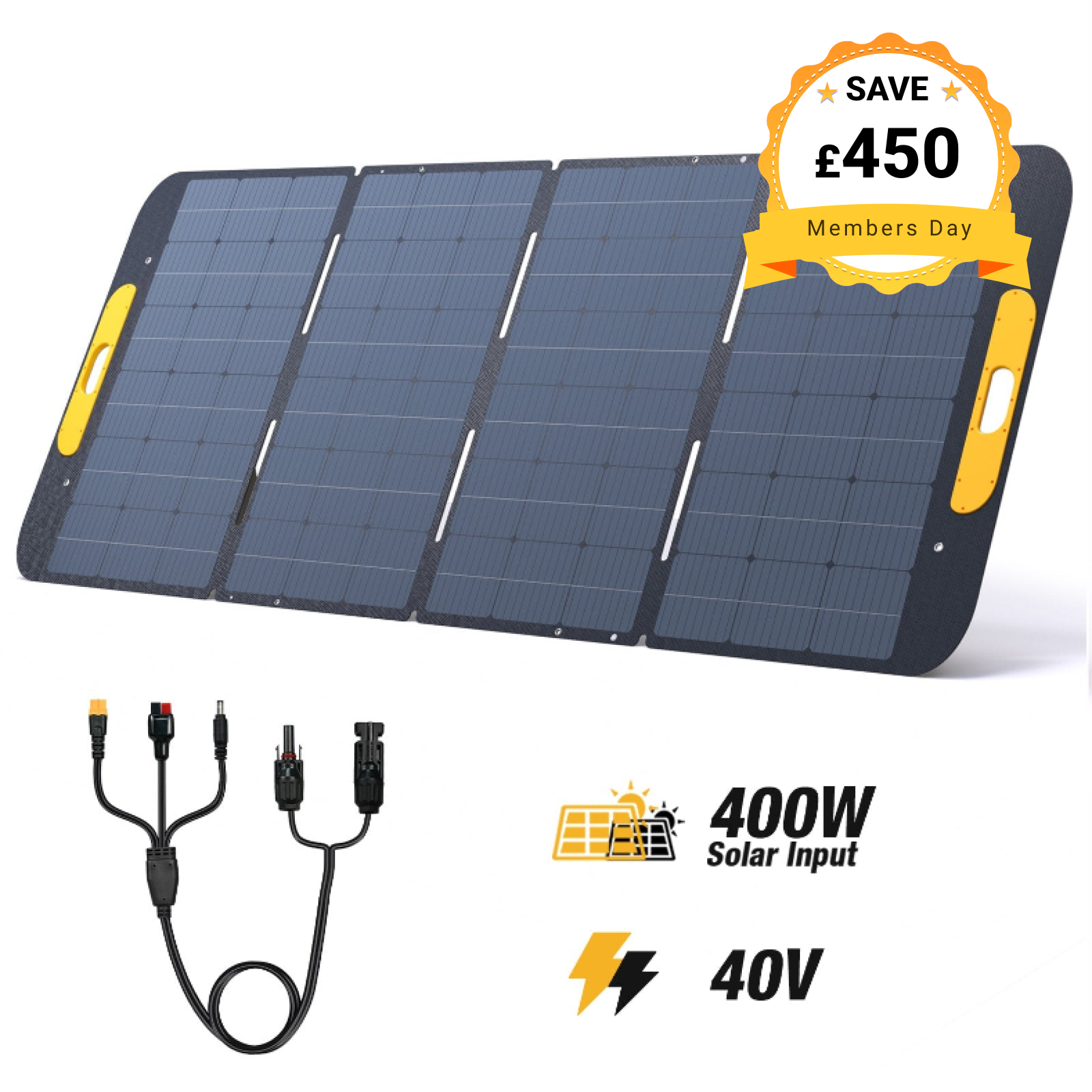 VTOMAN 400W Foldable Portable Solar Panels
