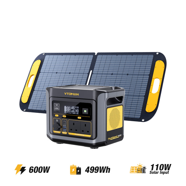 VTOMAN FlashSpeed 600 +110W Solar Panel