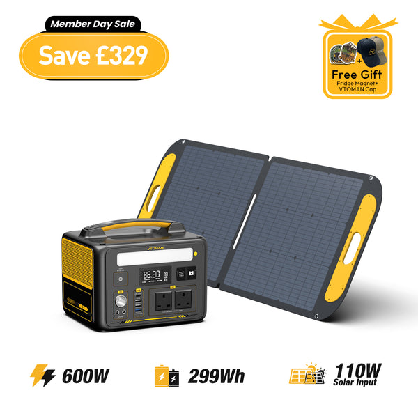 Jump 600W/299Wh 110W Solar Generator