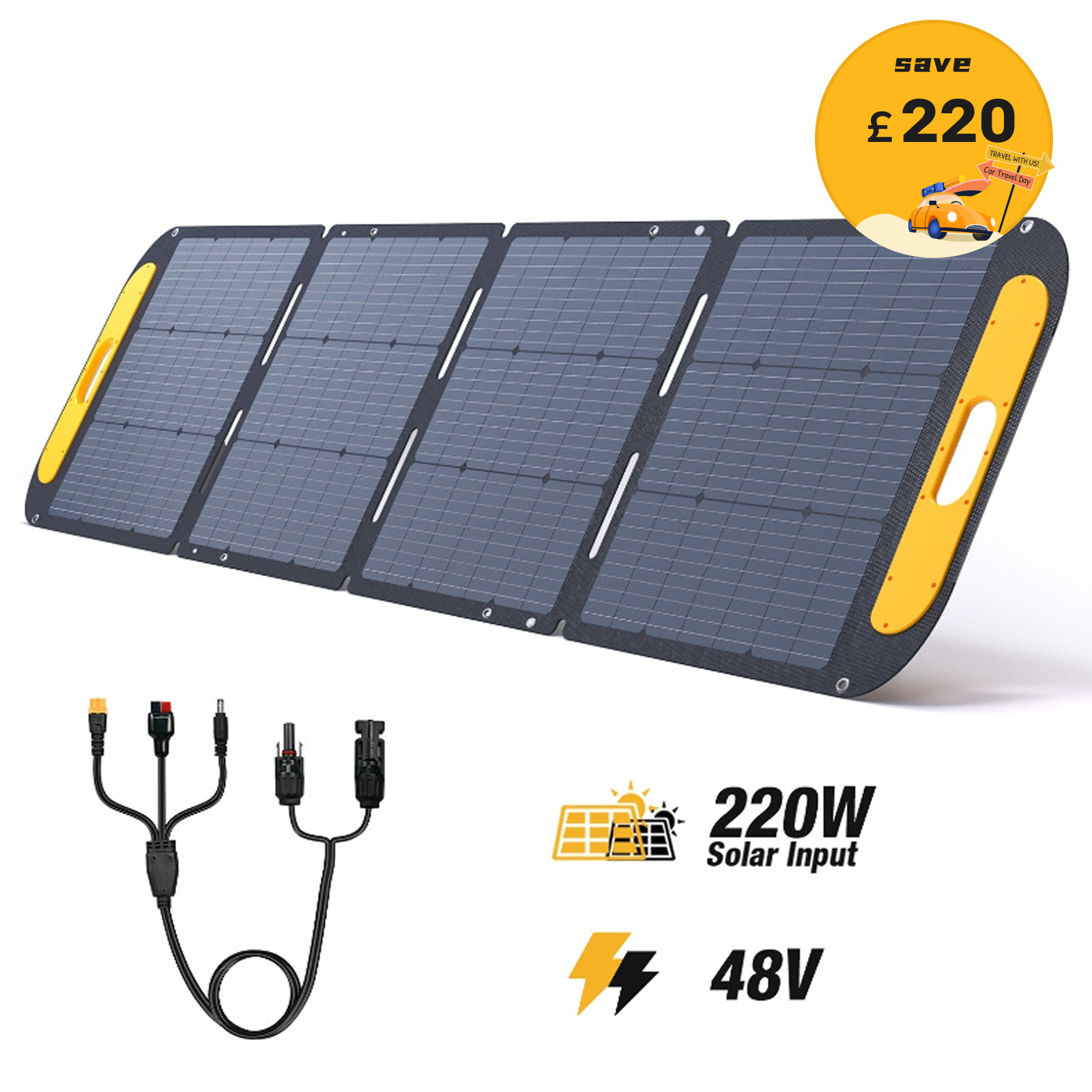 VTOMAN 220W Portable Solar Panel