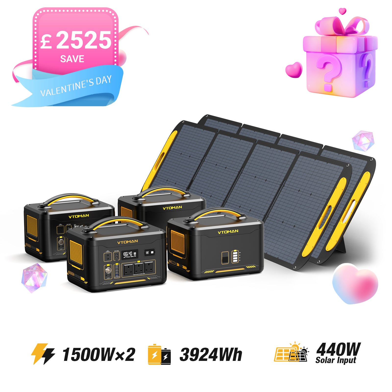 Jump 1500W/4752Wh 440W Solar Generator