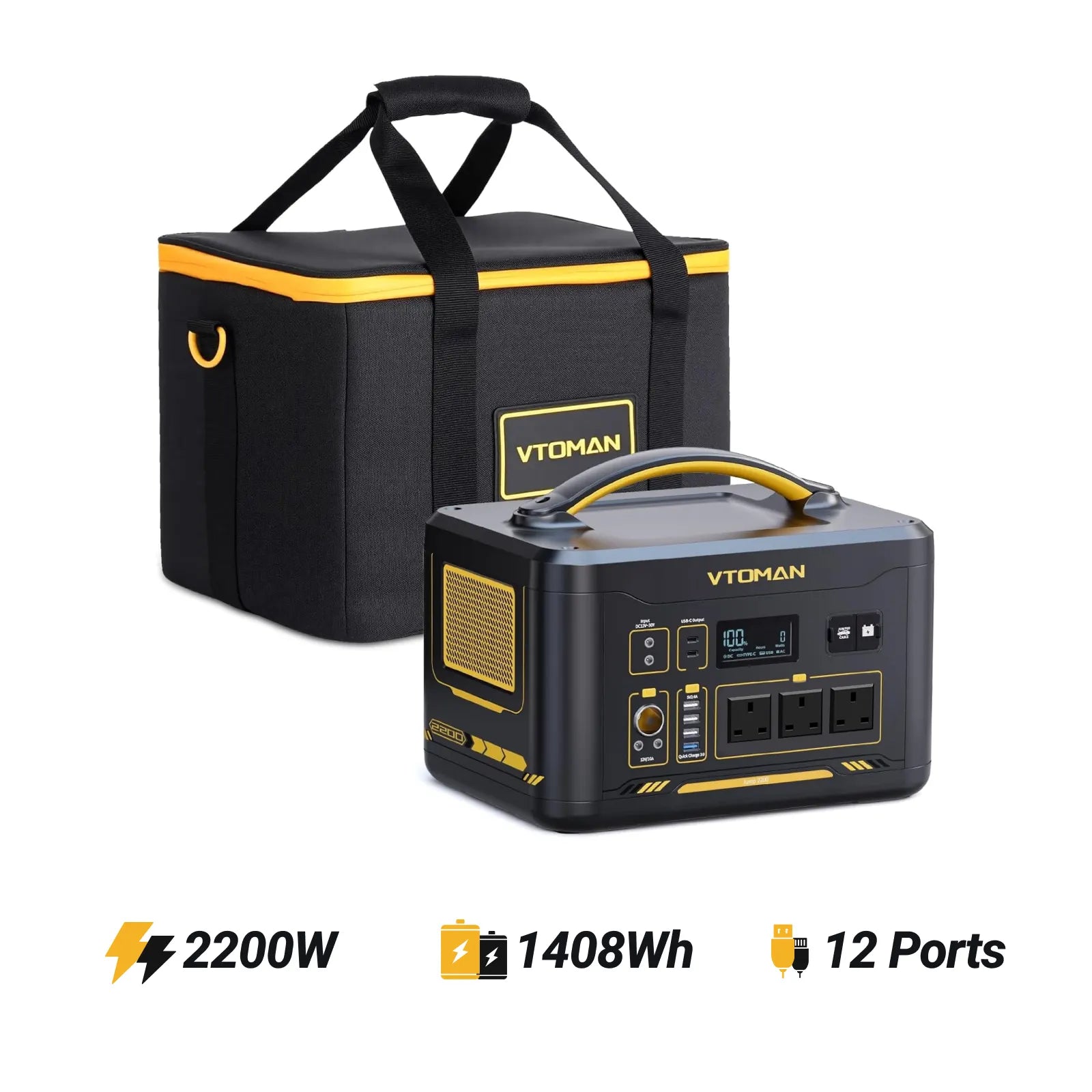 VTOMAN Jump 2200 V-BEYOND® Portable Power Station 1408Wh (NEW)