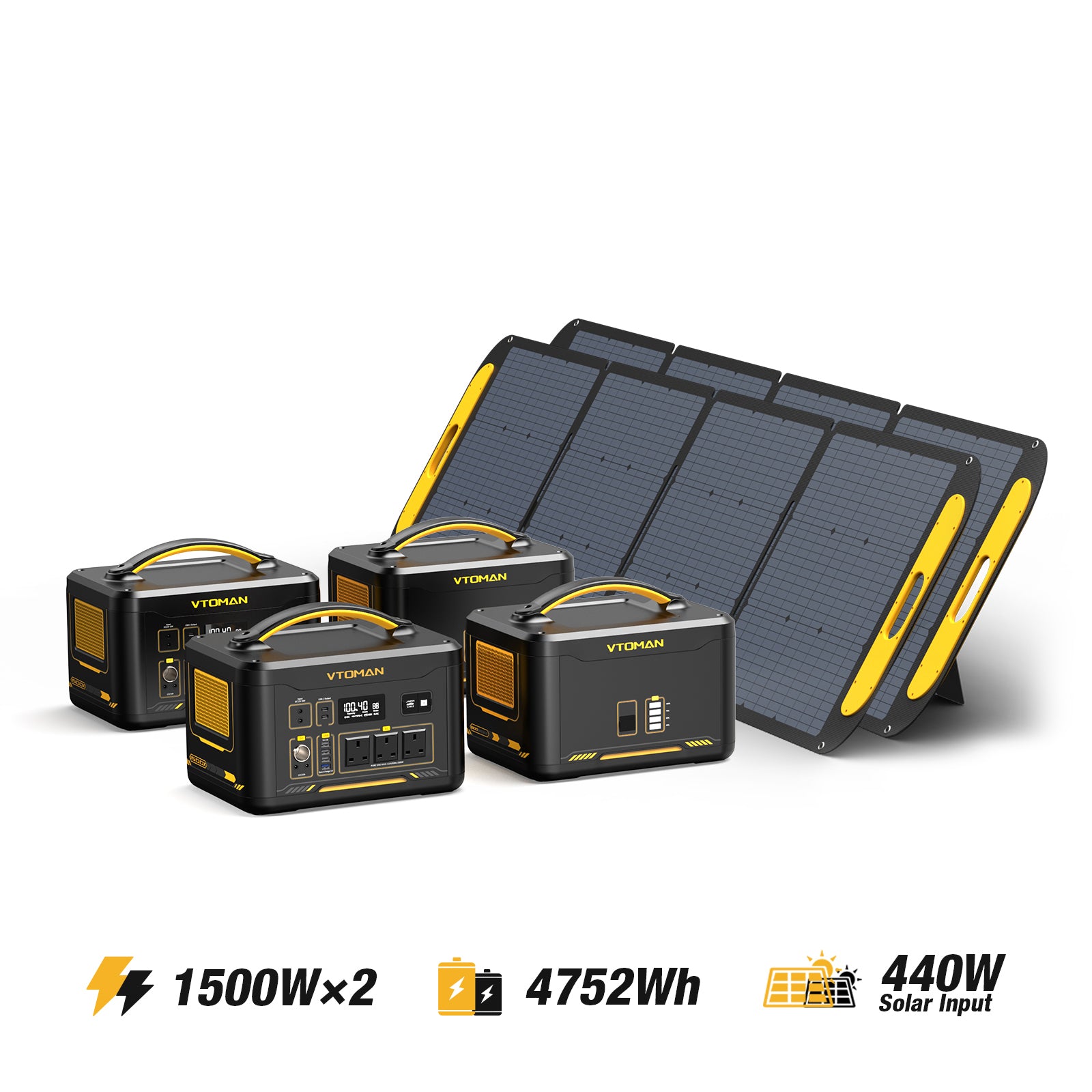 Balíček 2*JUMP1500X+2*Přídavná baterie+2*Solární panel
