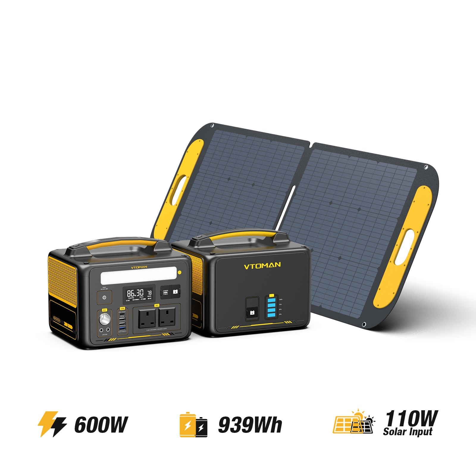 Jump 600W/939Wh 110W Solar Generator