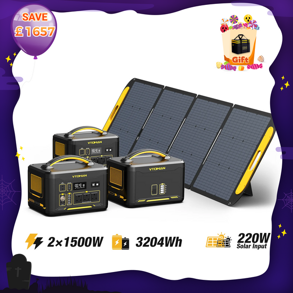 Jump 1500W/3204Wh 220W Solar Generator