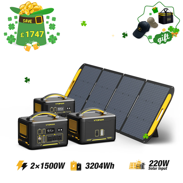 Jump 1500W/3204Wh 220W Solar Generator