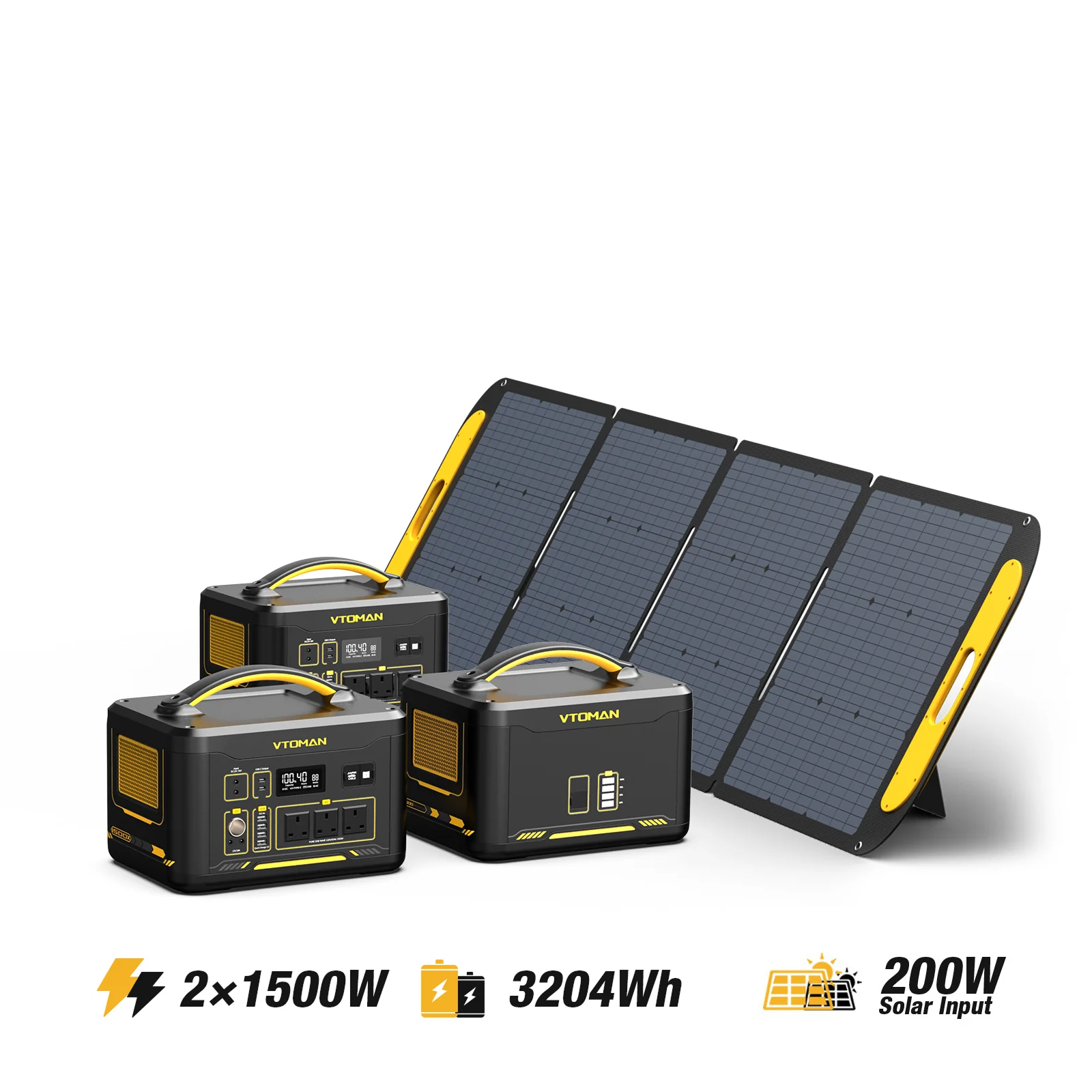 Jump 1500W/3204Wh 200W Solar Generator