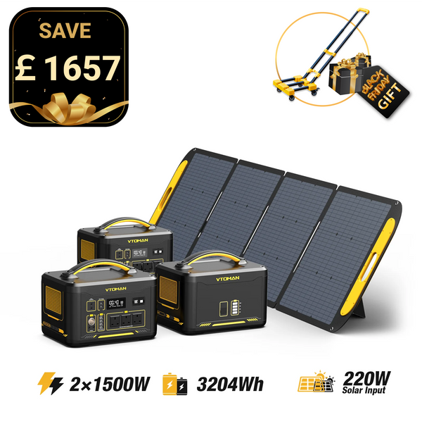 Jump 1500W/3204Wh 220W Solar Generator