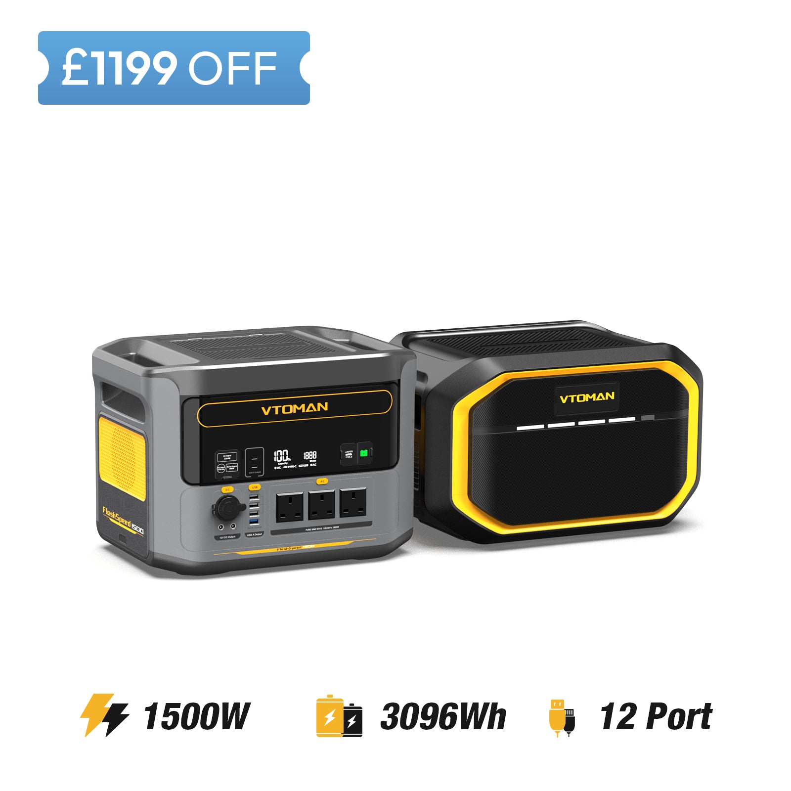 FlashSpeed 1500 and 1548Wh extra battery save £1199 in summer sale