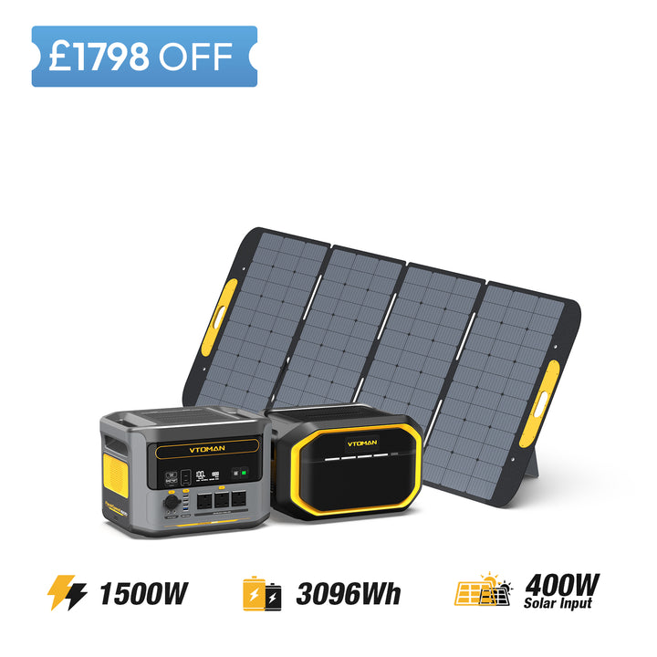 FlashSpeed 1500 and 1548Wh extra battery and 400W solar panel save £1798 in summer sale