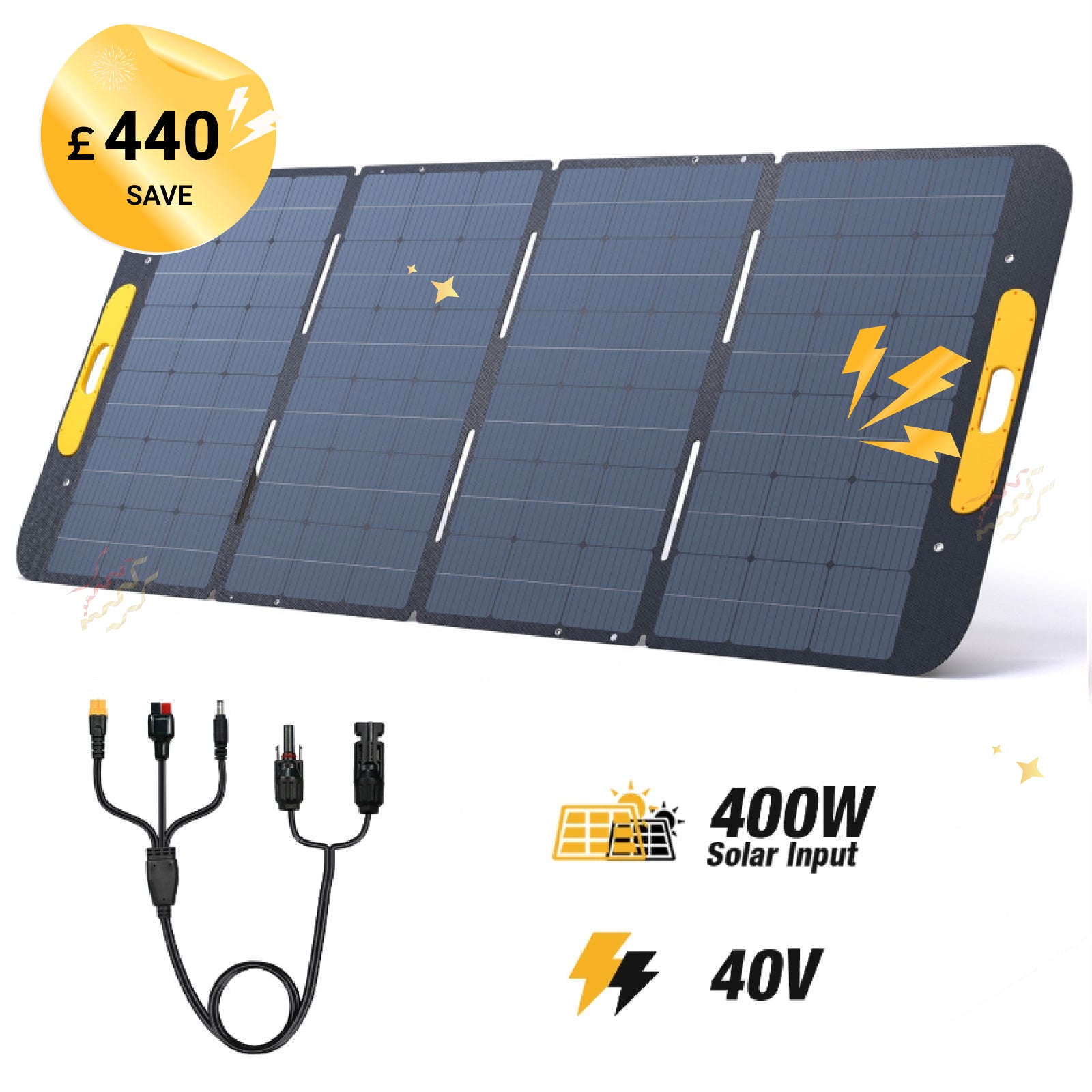 VTOMAN 400W Foldable Portable Solar Panels