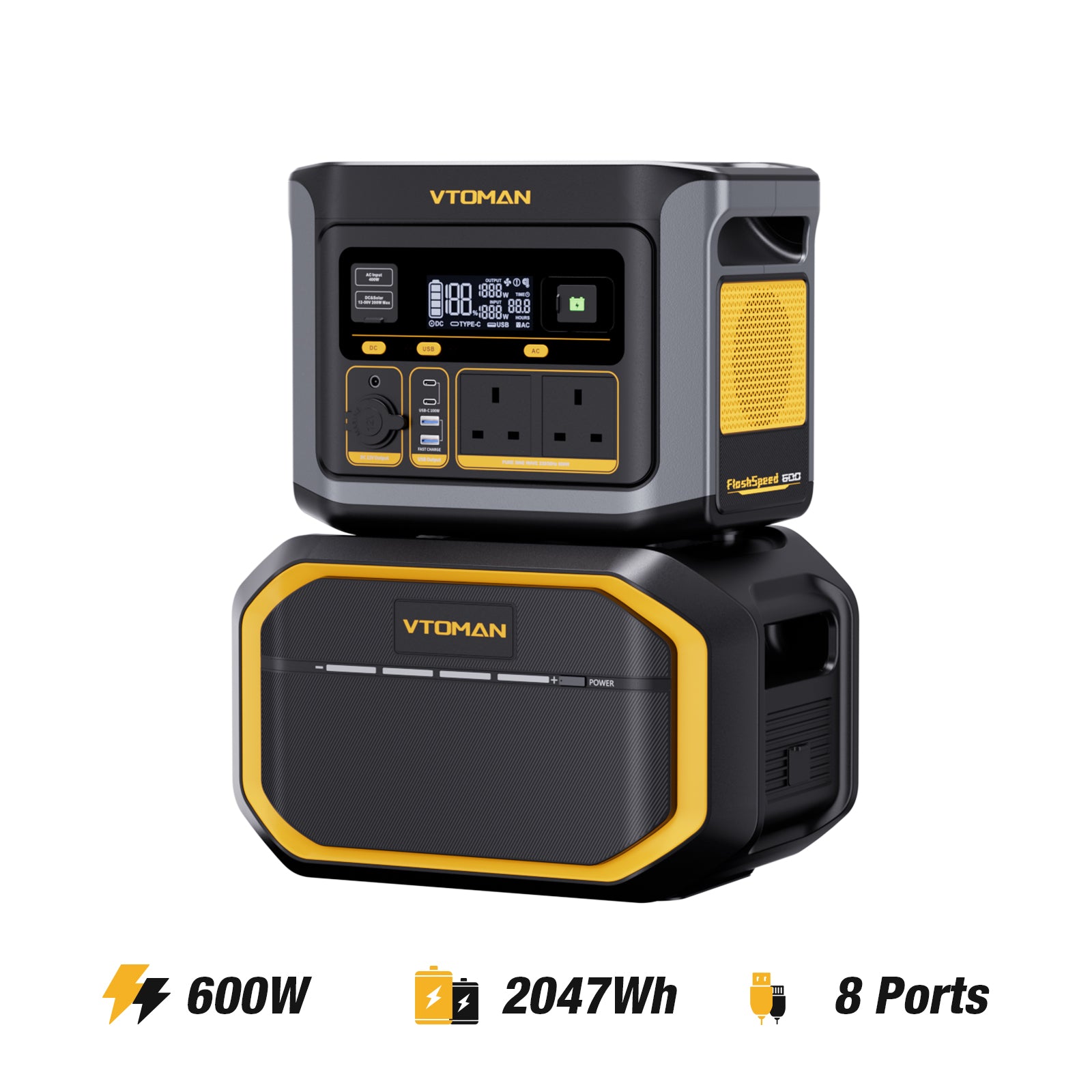VTOMAN FlashSpeed 600 Portable Power Station