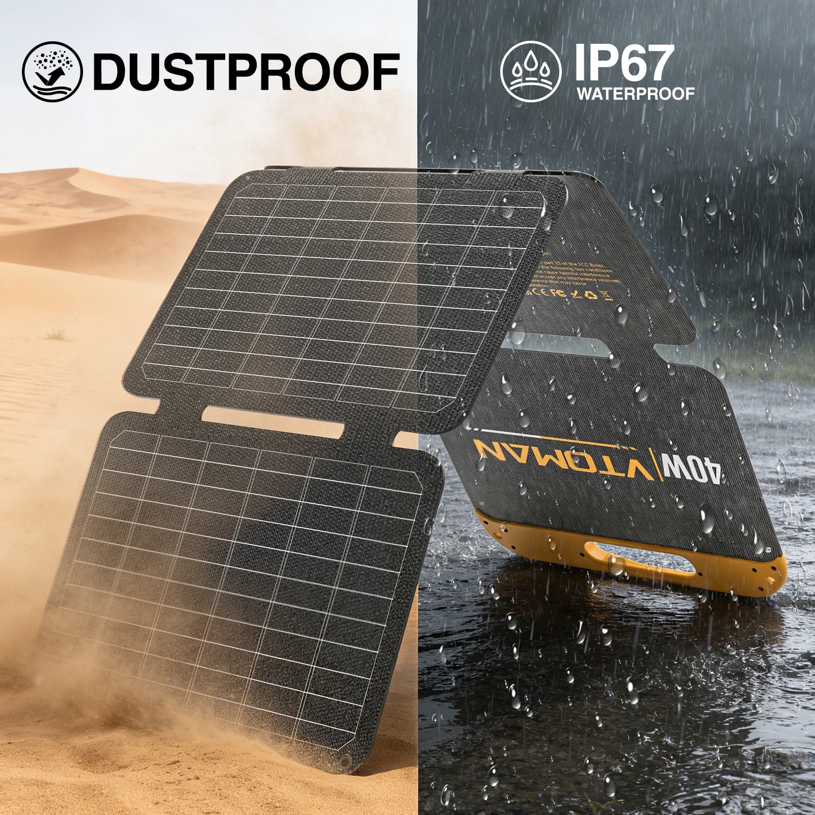 VTOMAN 40W Portable Solar Panel