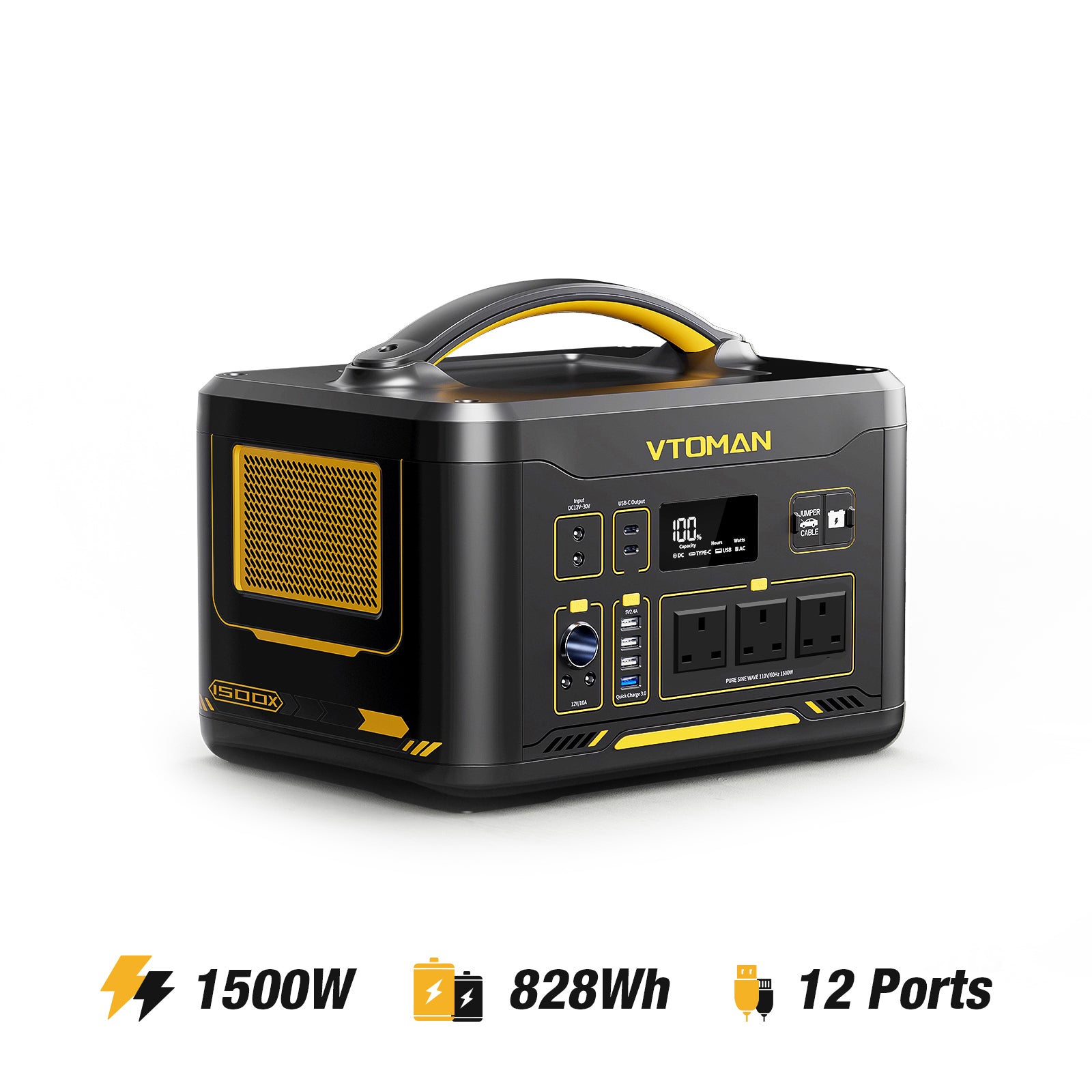 Jump 1500W/3204Wh 200W Solar Generator