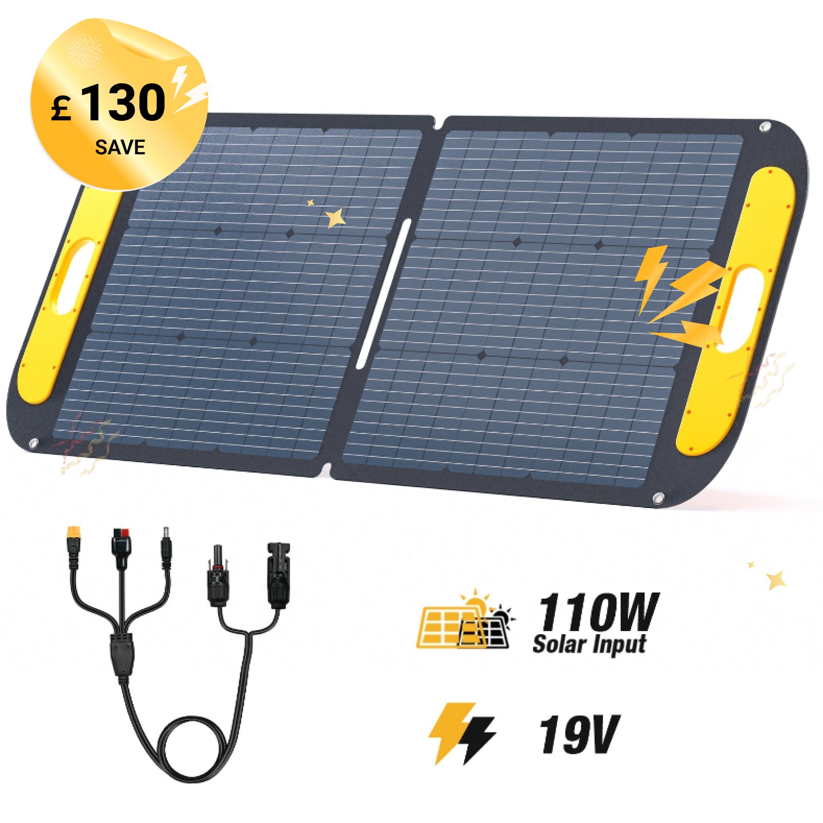 VTOMAN 110W Foldable Portable Solar Panels