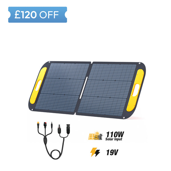 110W solar panel save £120in summer sale