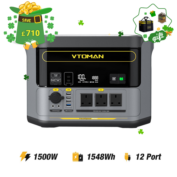 VTOMAN FlashSpeed 1500 Portable Power Station