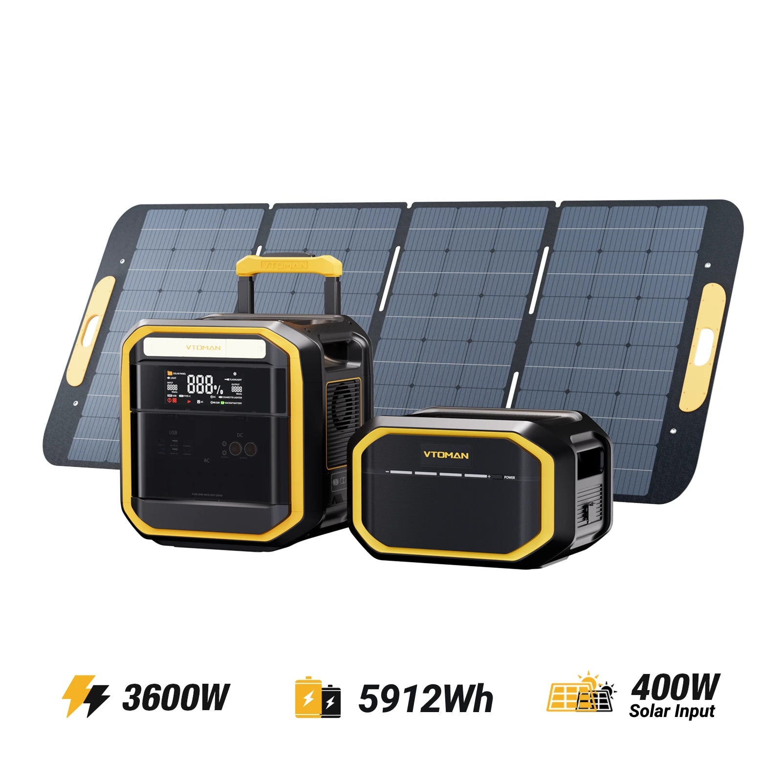 VTOMAN FlashSpeed Pro 3600/5912Wh 400W Solar Generator V-BEYOND™