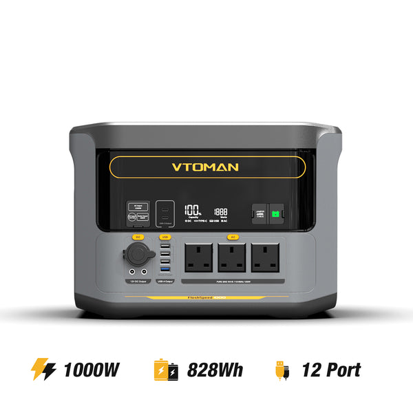 VTOMAN FlashSpeed 1000 Power Station 828Wh | 1000W