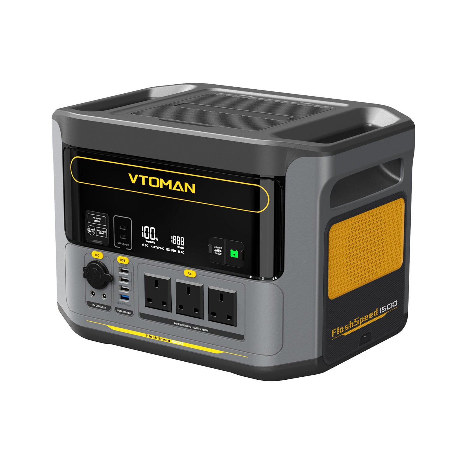 VTOMAN FlashSpeed 1500 Portable Power Station