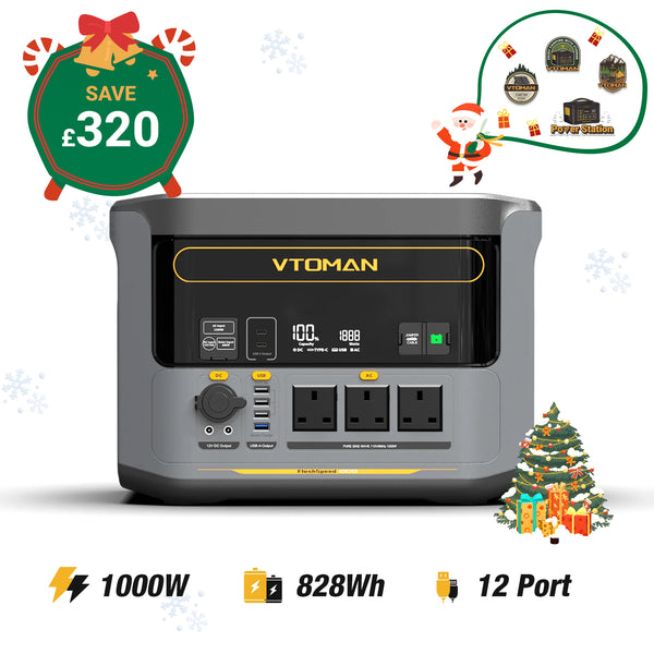 VTOMAN FlashSpeed 1000 Power Station 828Wh | 1000W