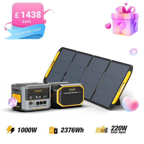 Bundle FlashSpeed 1000+1548Wh EXtra Battery+VS220 Solar Panel