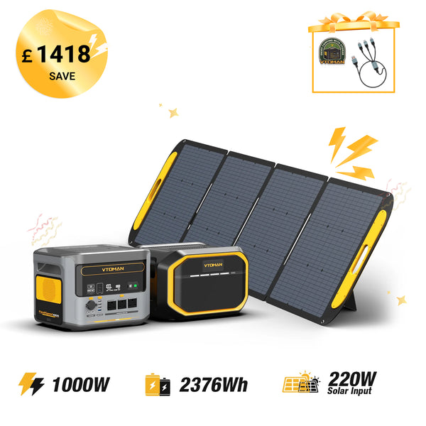 Bundle FlashSpeed 1000+1548Wh EXtra Battery+VS220 Solar Panel