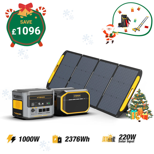 Bundle FlashSpeed 1000+1548Wh EXtra Battery+VS220 Solar Panel