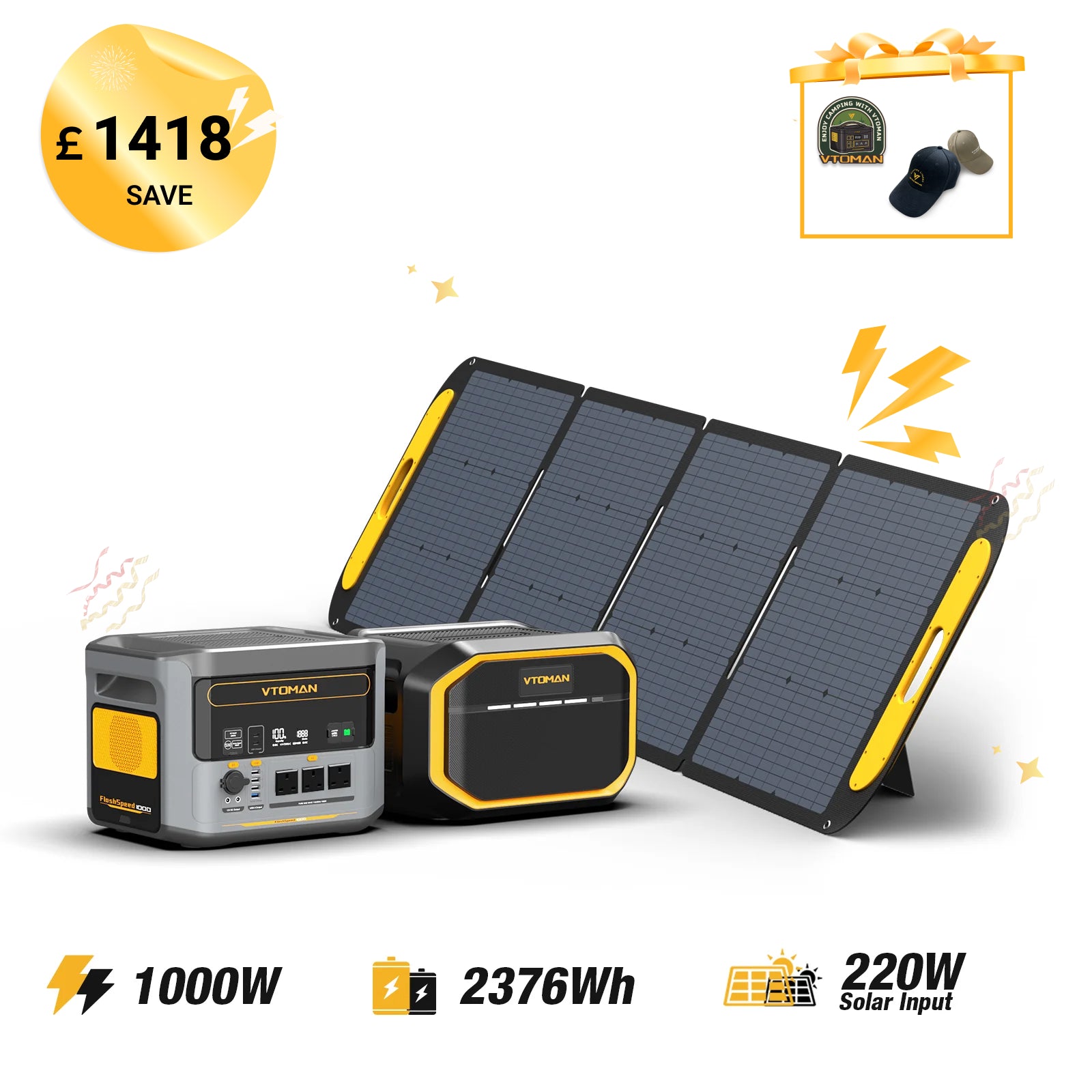 VTOMAN FlashSpeed 1000 Power Station 828Wh | 1000W