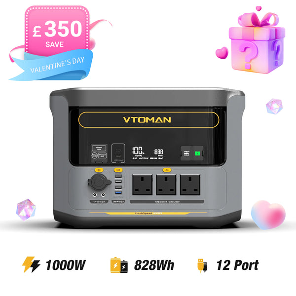 VTOMAN FlashSpeed 1000 Power Station 828Wh | 1000W