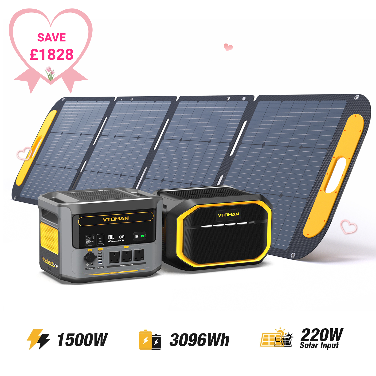 VTOMAN FlashSpeed 1500 Portable Power Station