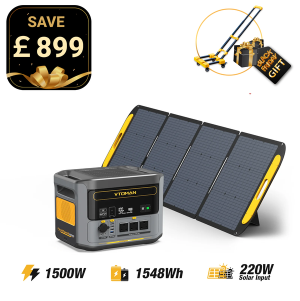 FlashSpeed 1500W/1548Wh 220W Pro Solar Generator