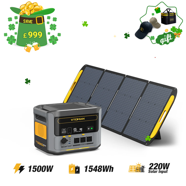 FlashSpeed 1500W/1548Wh 220W Pro Solar Generator