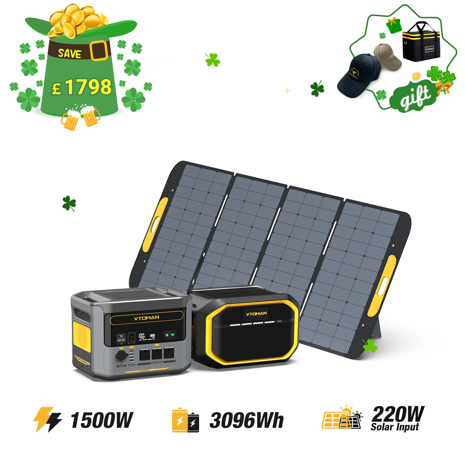 VTOMAN FlashSpeed 1500 Portable Power Station