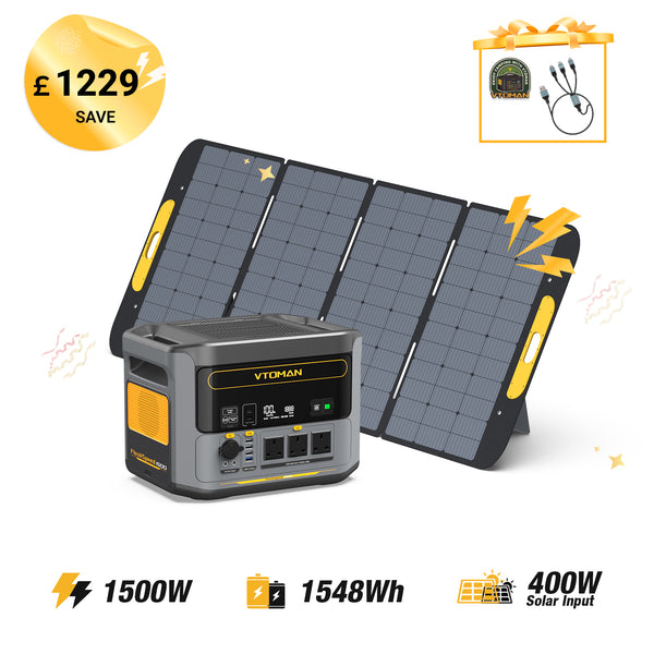 FlashSpeed 1500W/1548Wh 400W Solar Generator