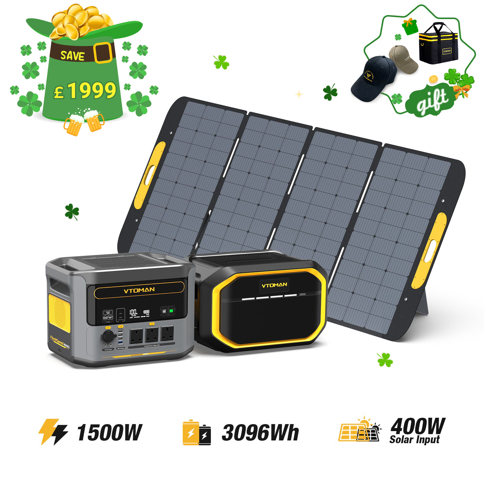VTOMAN FlashSpeed 1500 Portable Power Station