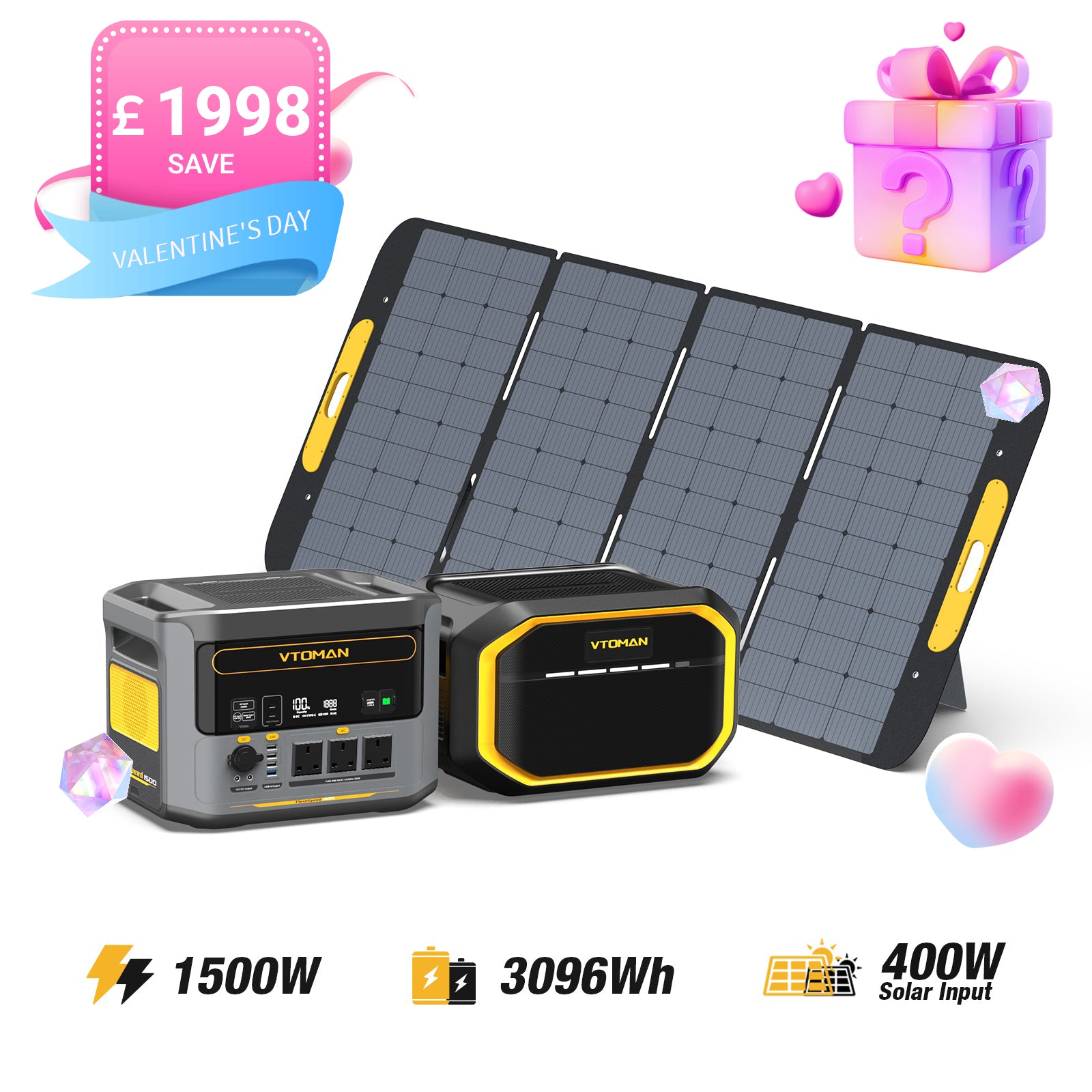 Bundle FlashSpeed 1500+1548Wh Extra Battery+400W Solar Panel