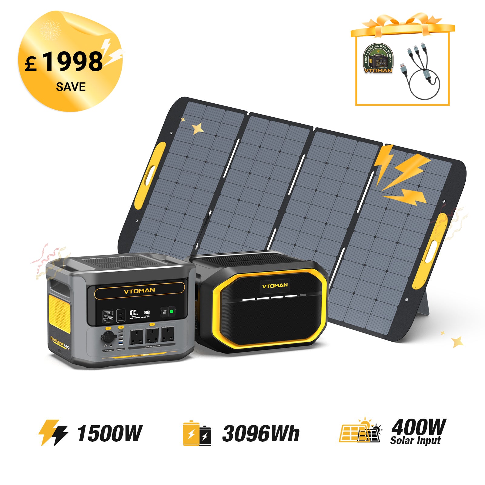 VTOMAN FlashSpeed 1500 Portable Power Station