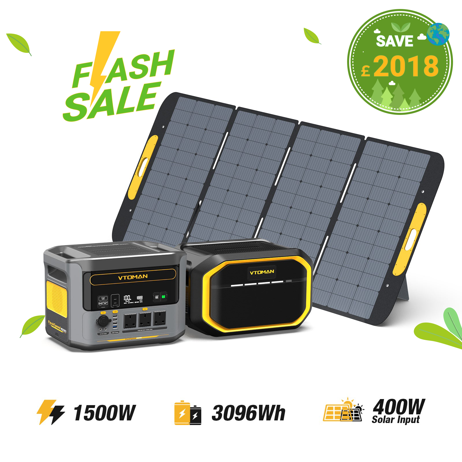 VTOMAN FlashSpeed 1500 Portable Power Station