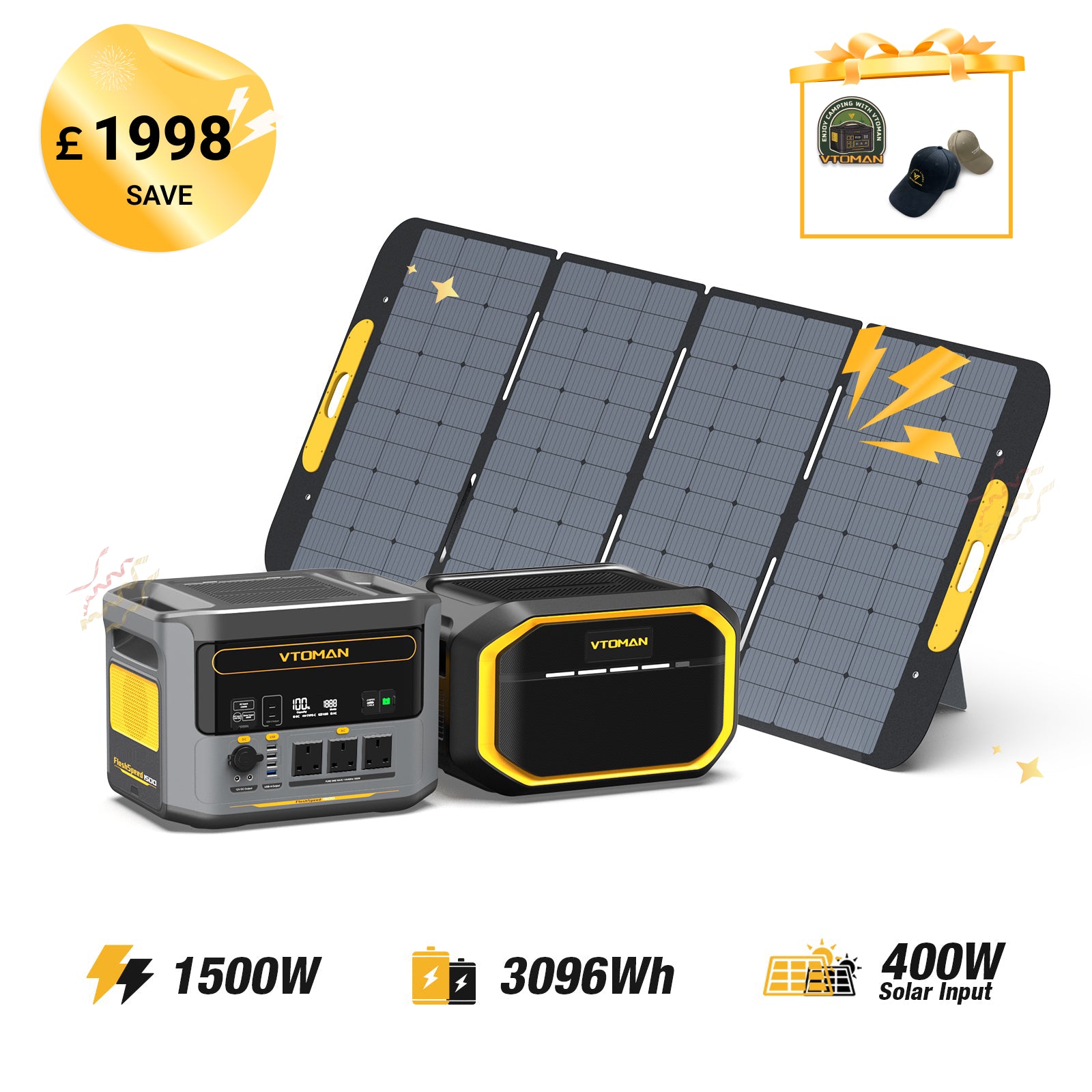 VTOMAN FlashSpeed 1500 Portable Power Station