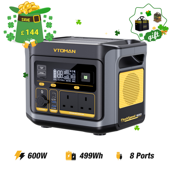 VTOMAN FlashSpeed 600 Portable Power Station