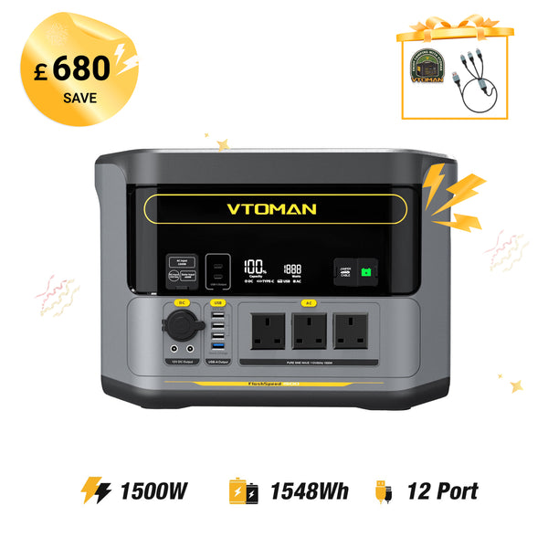 VTOMAN FlashSpeed 1500 Portable Power Station