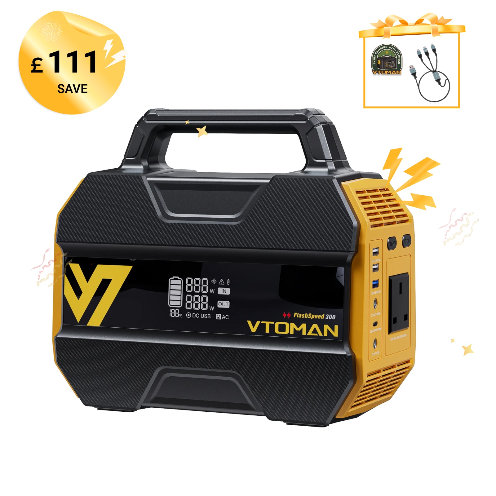 VTOMAN FlashSpeed 300 Portable Power Station