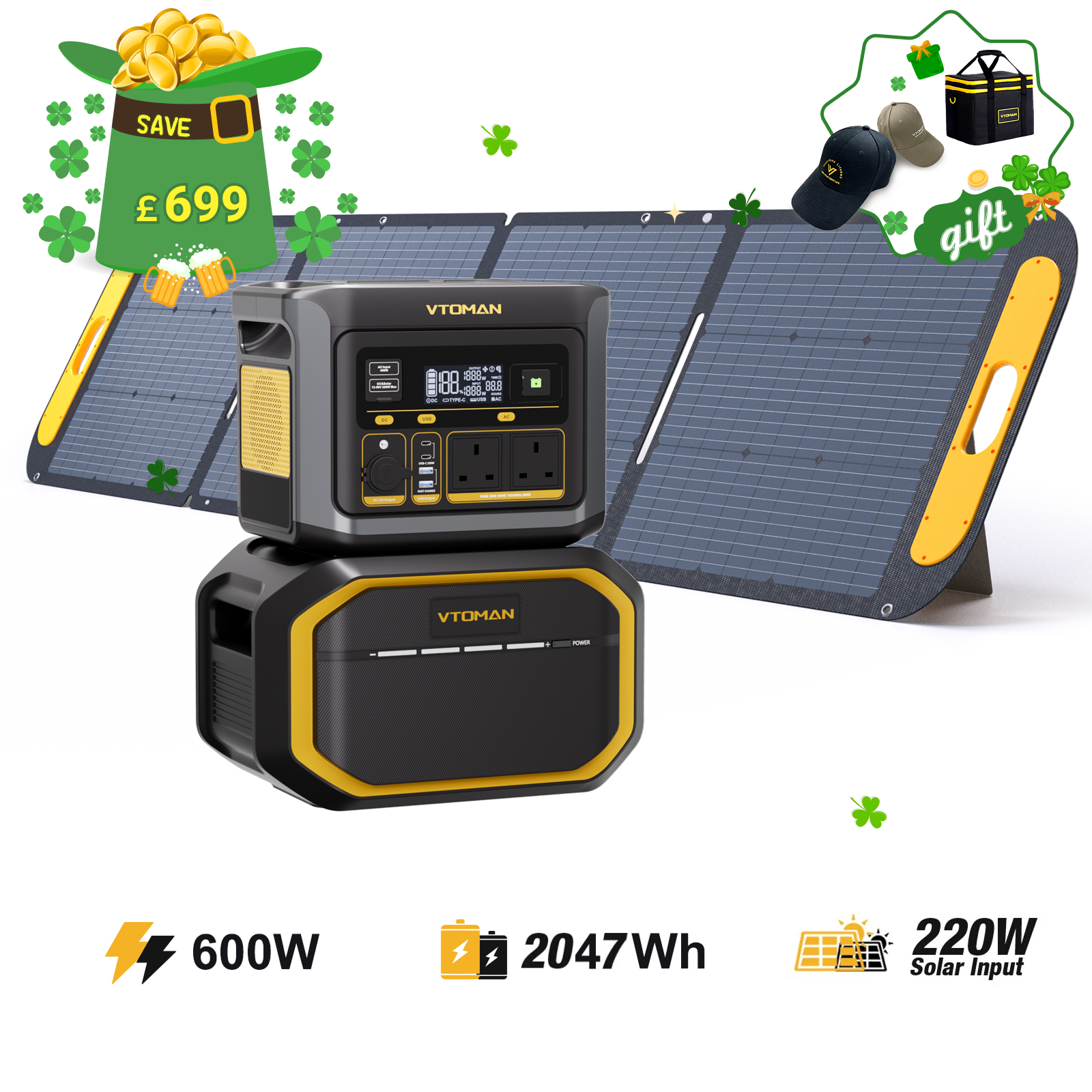 VTOMAN FlashSpeed 600 Portable Power Station