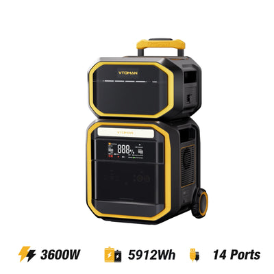VTOMAN FlashSpeed Pro 3600 V-BEYOND™ with 2816Wh Extra Battery