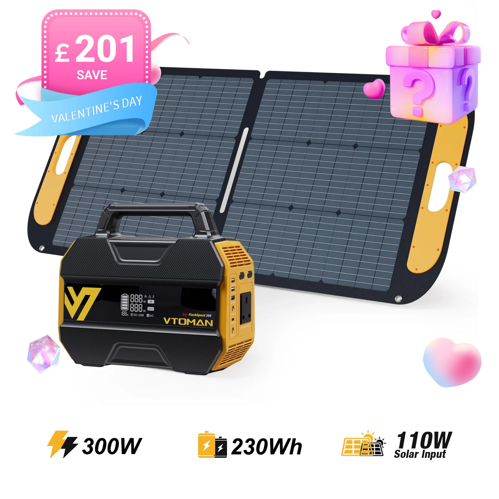 VTOMAN FlashSpeed 300 Portable Power Station