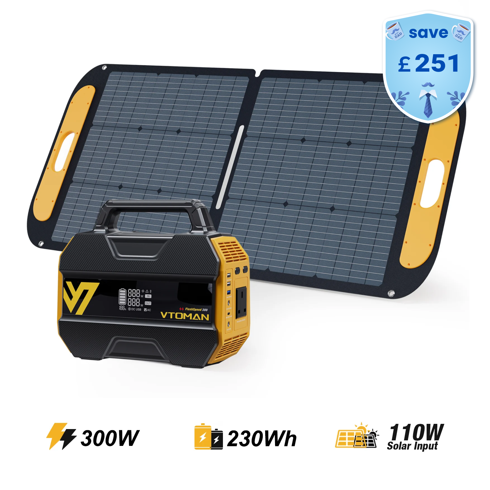 VTOMAN FlashSpeed 300 Portable Power Station