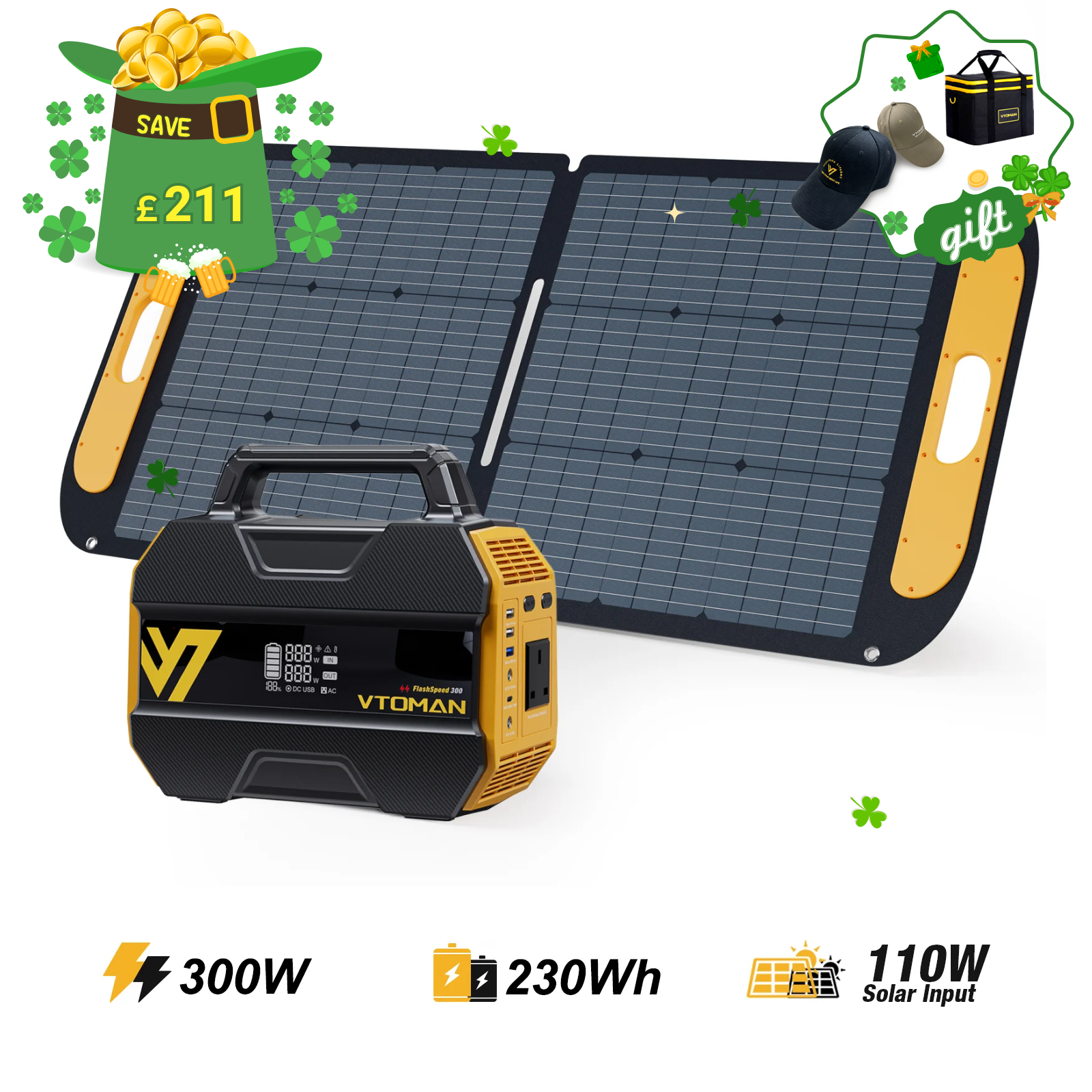 VTOMAN FlashSpeed 300 Portable Power Station